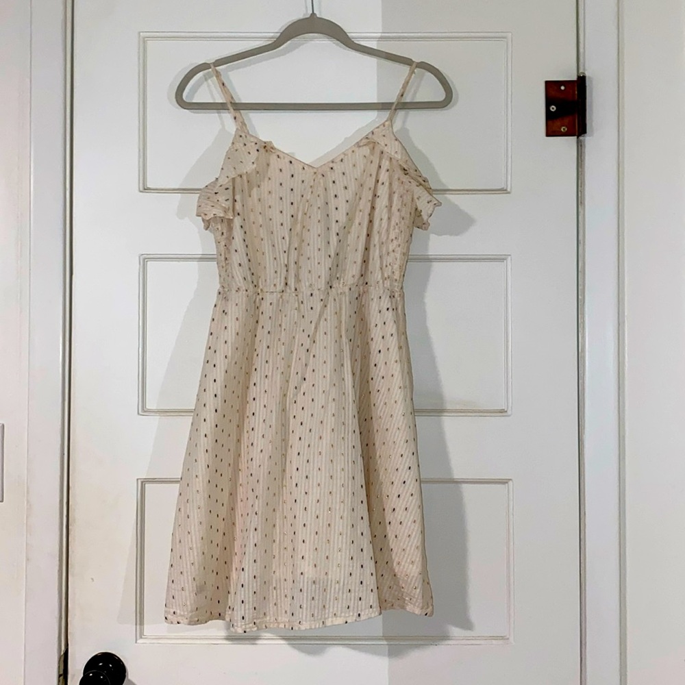 Cream Colored Sun Dress With Design
